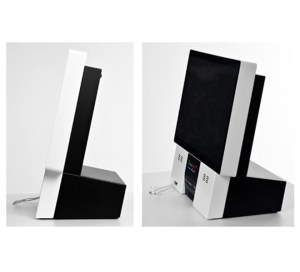 DiLand Kiosk desk D23 side vew